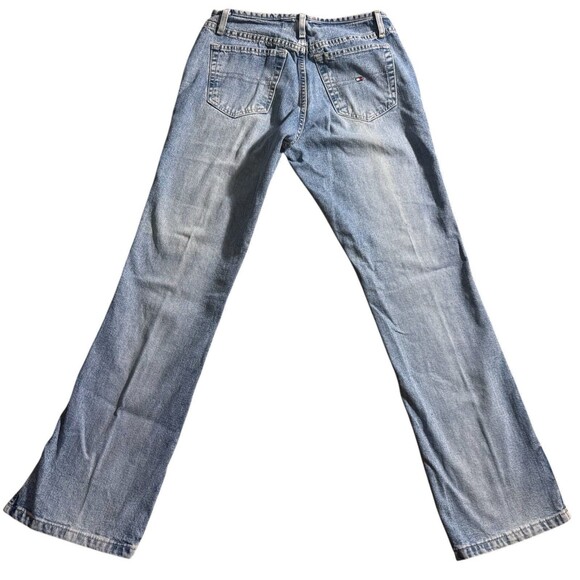 Vintage Tommy Hilfiger Jeans Flare Leg Slip Ankle Womens Size 4 27x30.5 Y2K 90s - Picture 2 of 13